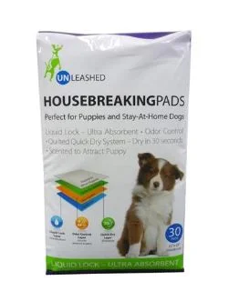 - Plush pet toy selectionUnleashed Housebreaking Pads