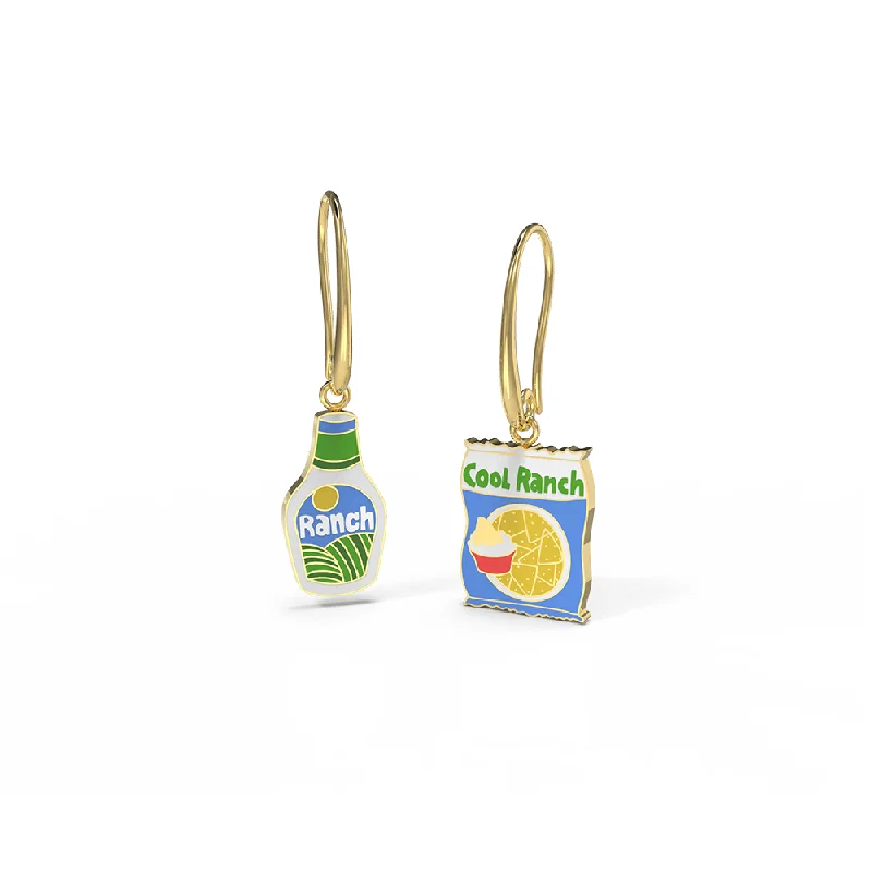 Yellow Owl Hanging Earrings Cool Ranch