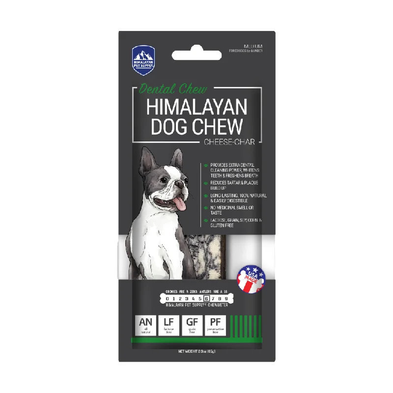 Himalayan Dog Chew Cheese Char with Activated Charcoal Medium