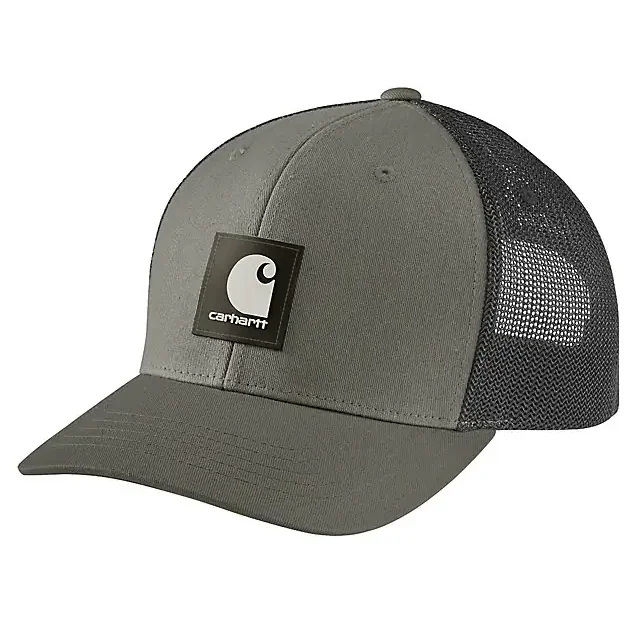 Rugged Flex Twill Mesh Back Logo Patch Cap - Dusty Olive