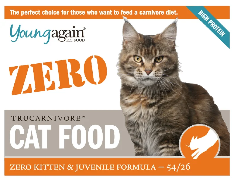    - Natural ingredient cat food  ZERO CAT FOOD