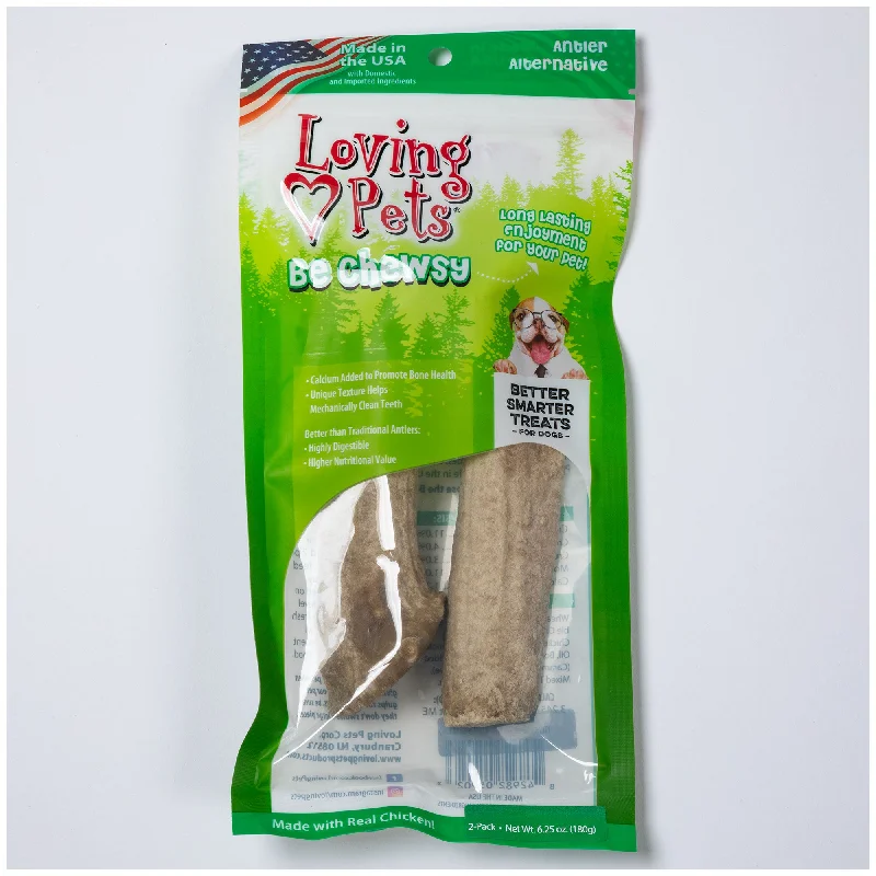 Loving Pets® Be Chewsy Antler Alternative Dog Chew - 2 Pack