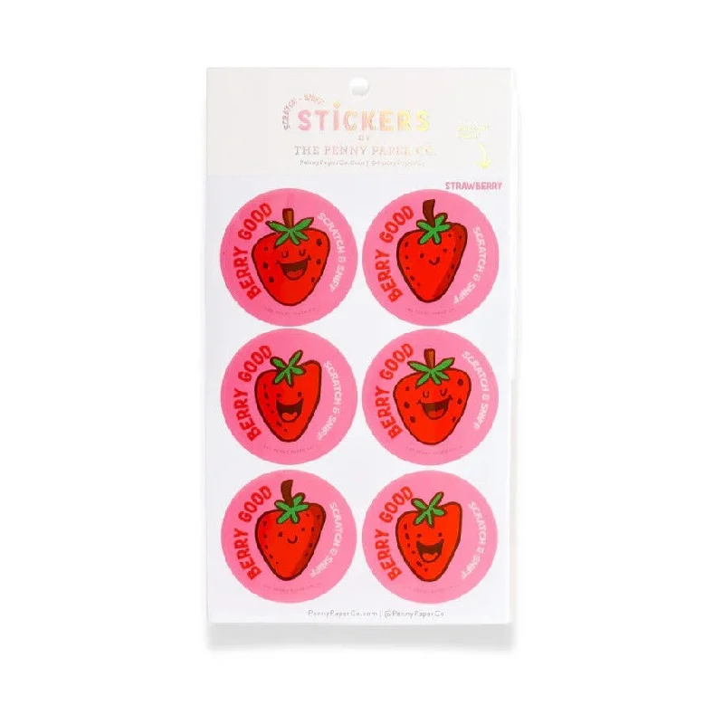 berry good strawberry scratch and sniff stickers