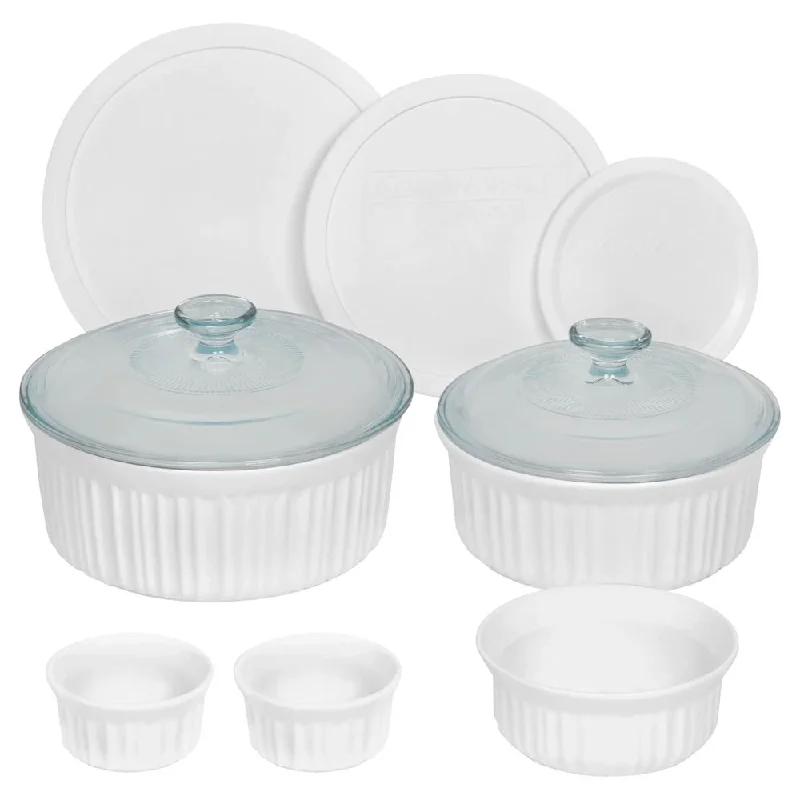 Corningware French White 10 Piece Set White