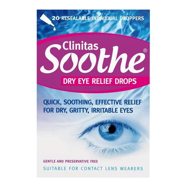 Clinitas Soothe Dry Eye Relief Resealable Vials   20 per pack