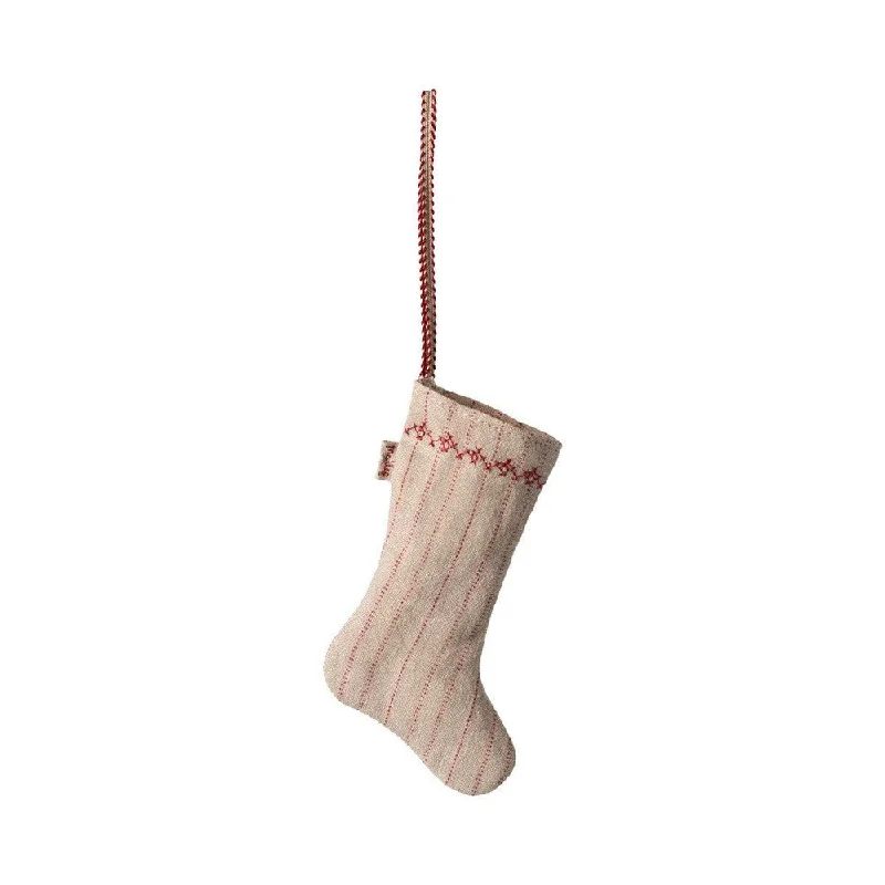 Maileg stocking ornament stripe - sand