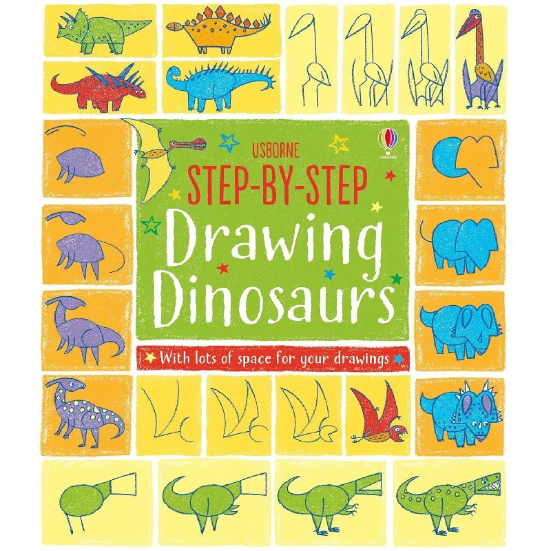 Usborne step-by-step drawing dinosaurs