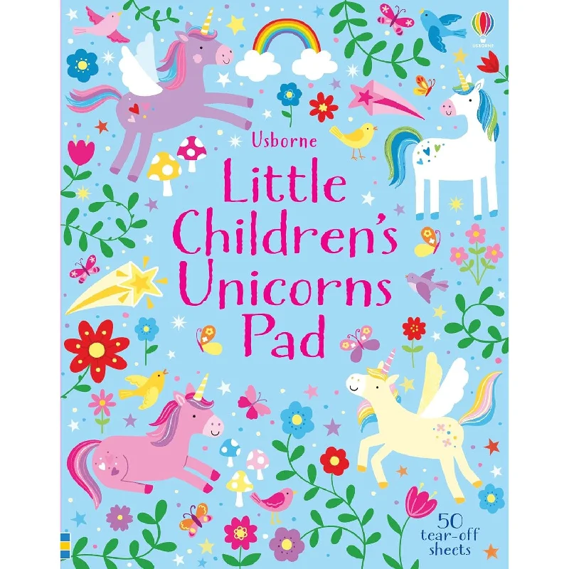 Usborne little children's unicorns pad