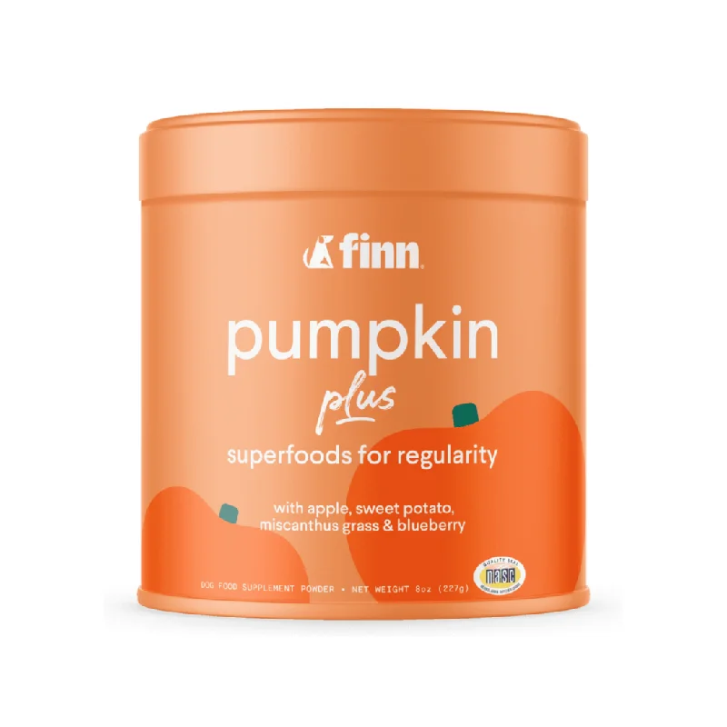 with the functions of decontamination, deodorization, and nourishment.Finn Pumpkin Plus Superfood Digestive Meal Topper for Dogs