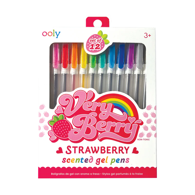 Ooly very berry strawberry scented gel pens