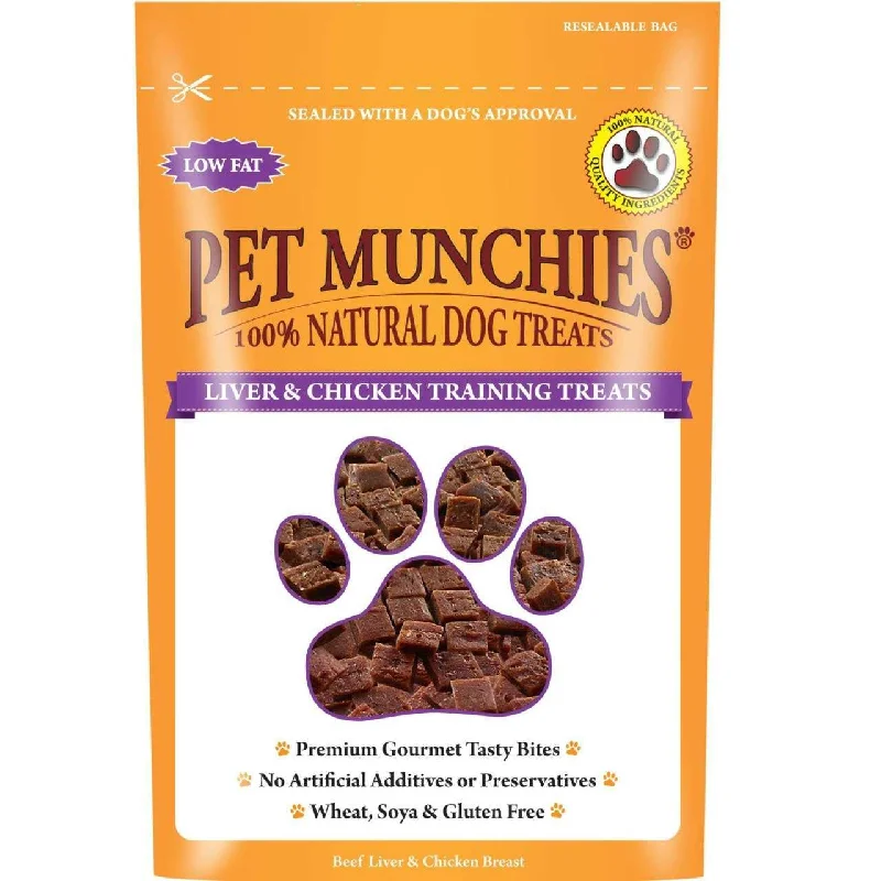  -Cost-effective dog foodPet Munchies Liver & Chicken Dog Training Dog Treats 50g