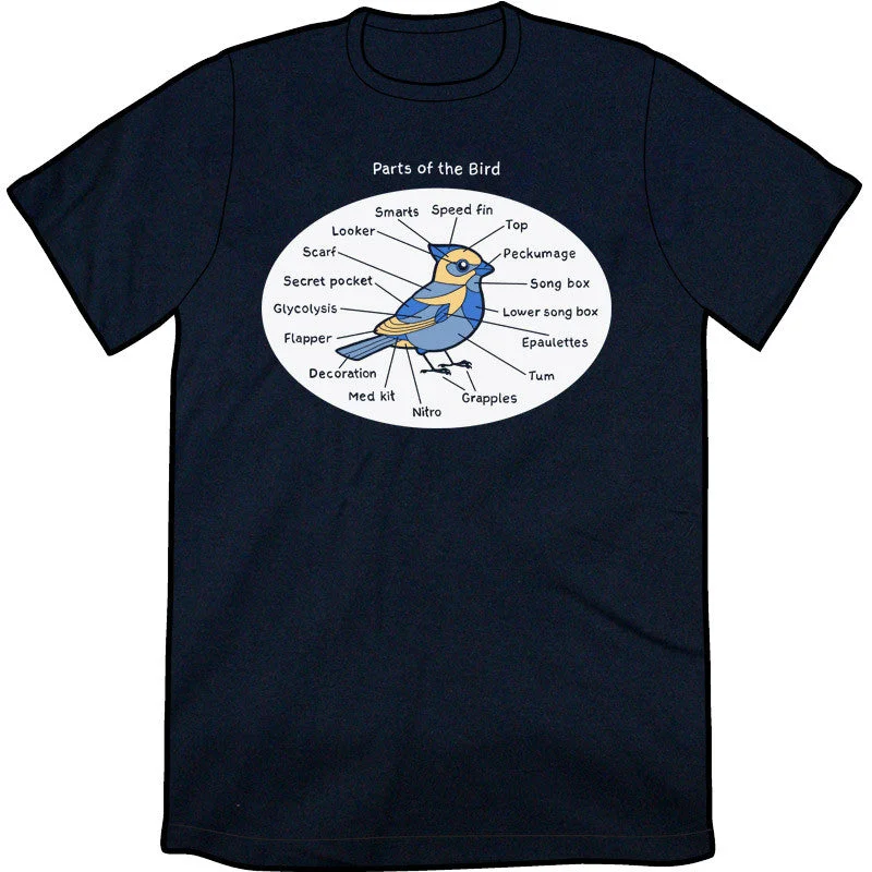 Bird Parts Shirt by Rosemary Mosco