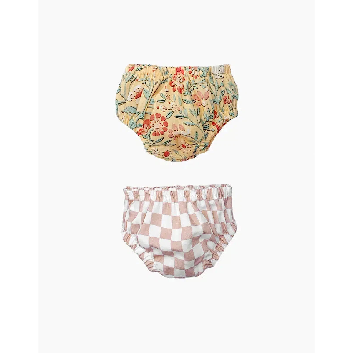 Minikane gordis set of 2 briefs charlotte rabbit bohemian/pink and white checkerboard