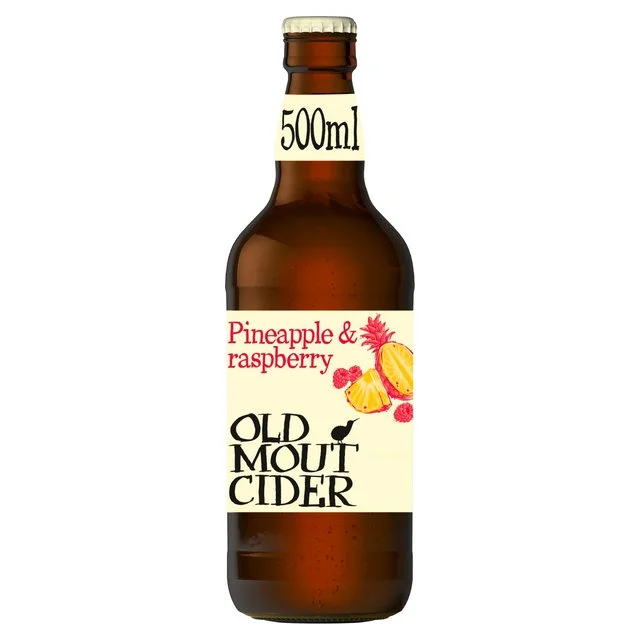 Old Mout Pineapple & Raspberry Cider Bottle   500ml