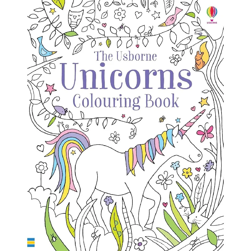 Usborne unicorn colouring book