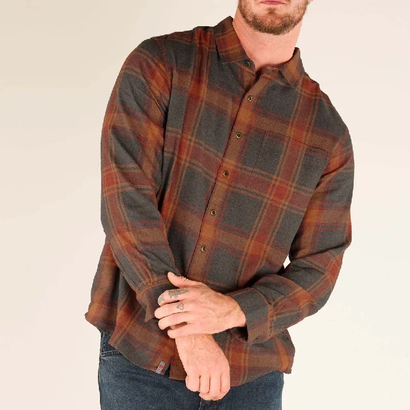 Men's Batsa Eco Long-Sleeve Shirt - Clay Red Plaid