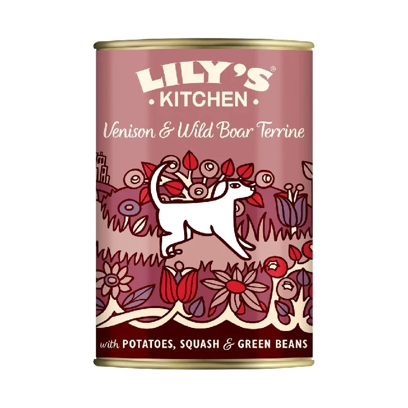 - Dog food online shopping recommendationLily's Kitchen Venison and Wild Boar Terrine For Dogs 400g