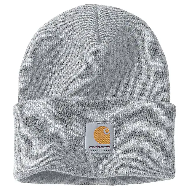 Knit Cuffed Beanie - Heather Gray