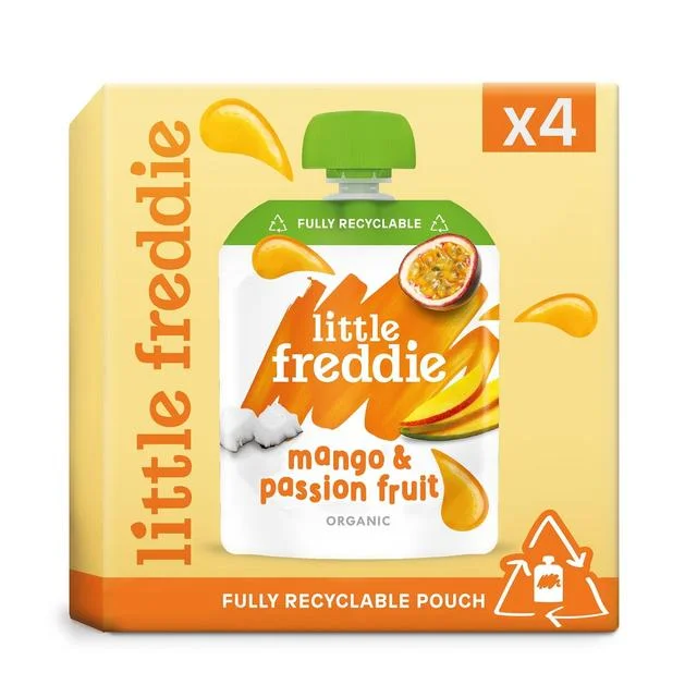 Little Freddie Mighty Mango Smoothie Dairy free   4 x 90g