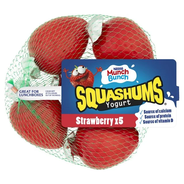 Munch Bunch Strawberry Squashums   5 x 60g