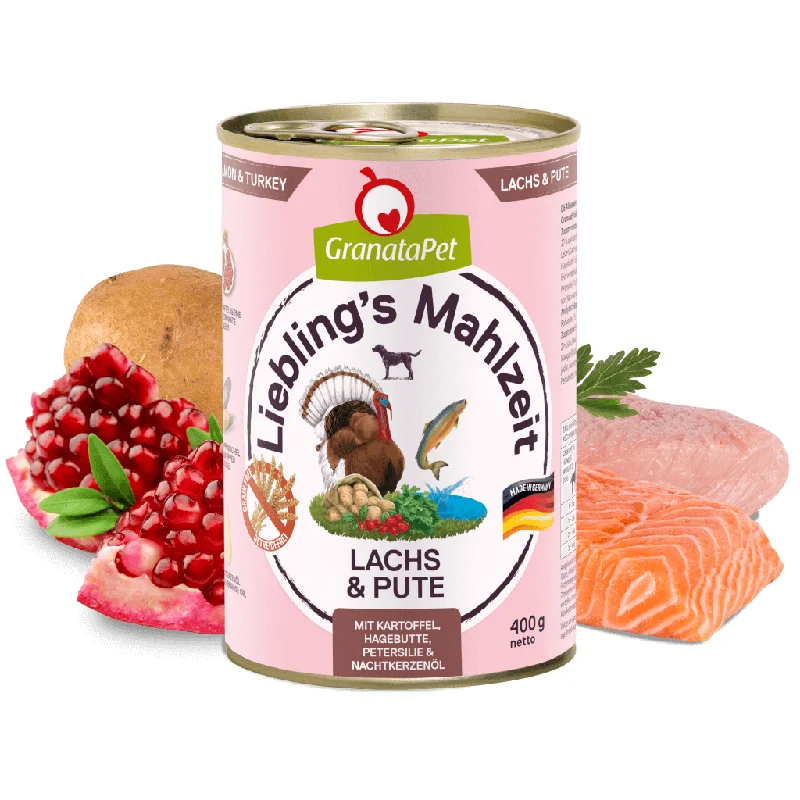 GranataPet Liebling's Mahlzeit - Salmon & Turkey Dog Wet Food