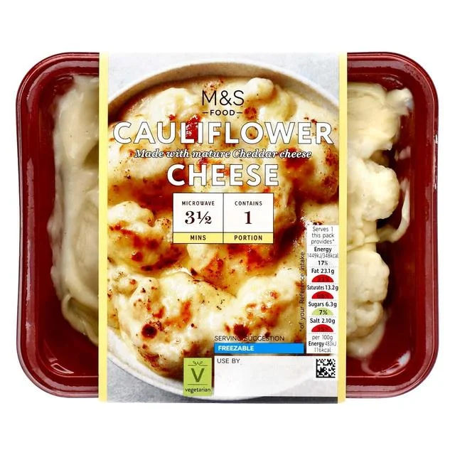 M&S Cauliflower Cheese with Mature Cheddar Cheese   300g