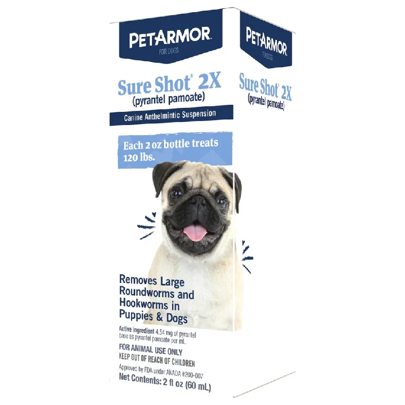 Pet grooming and cleaning products:PetArmor® Sure Shot® 2X Liquid Dog De-Wormer