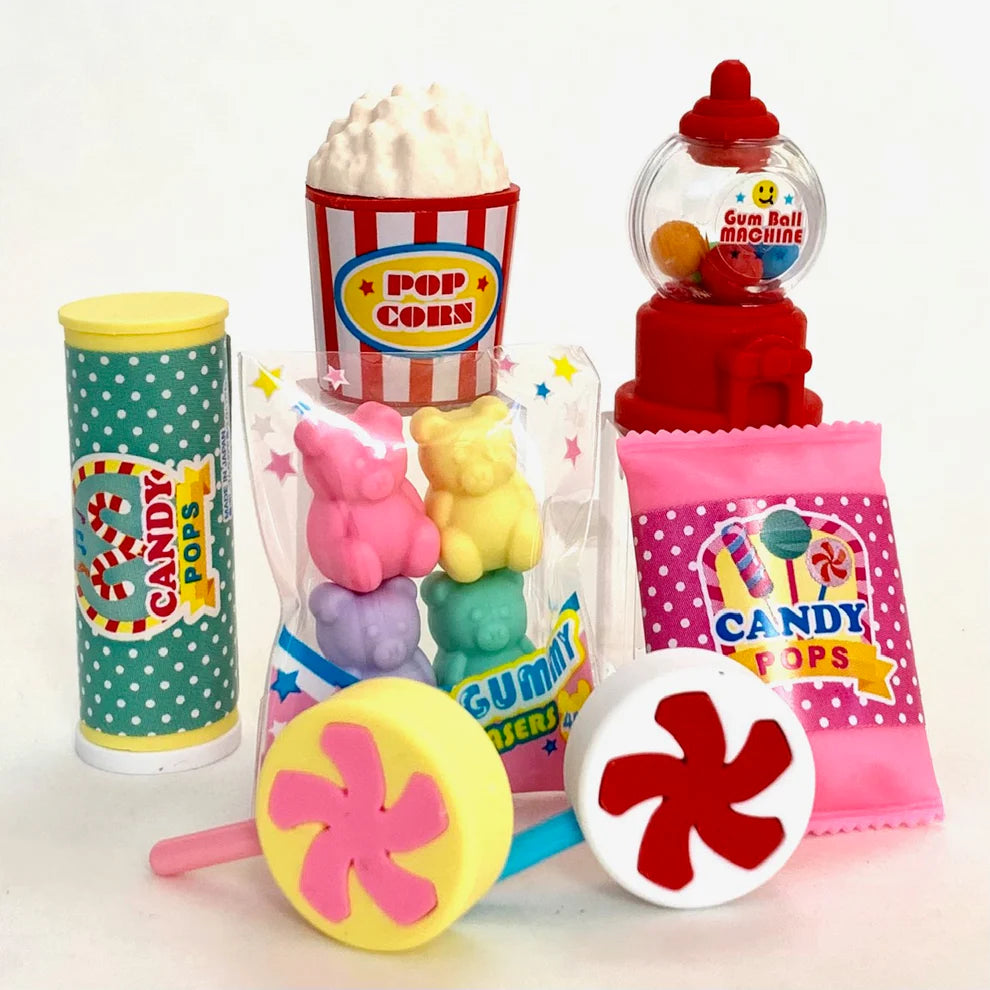 Iwako candy & sweets puzzle eraser set