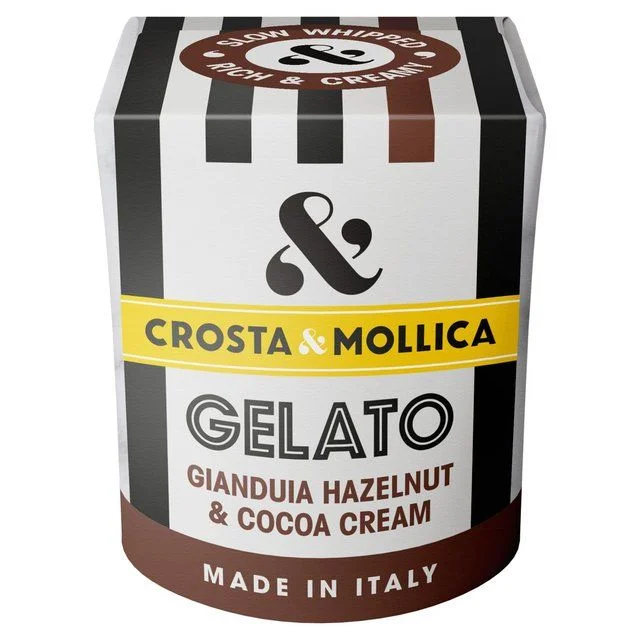 Crosta & Mollica Gianduia Hazelnut & Chocolate Gelato   450ml