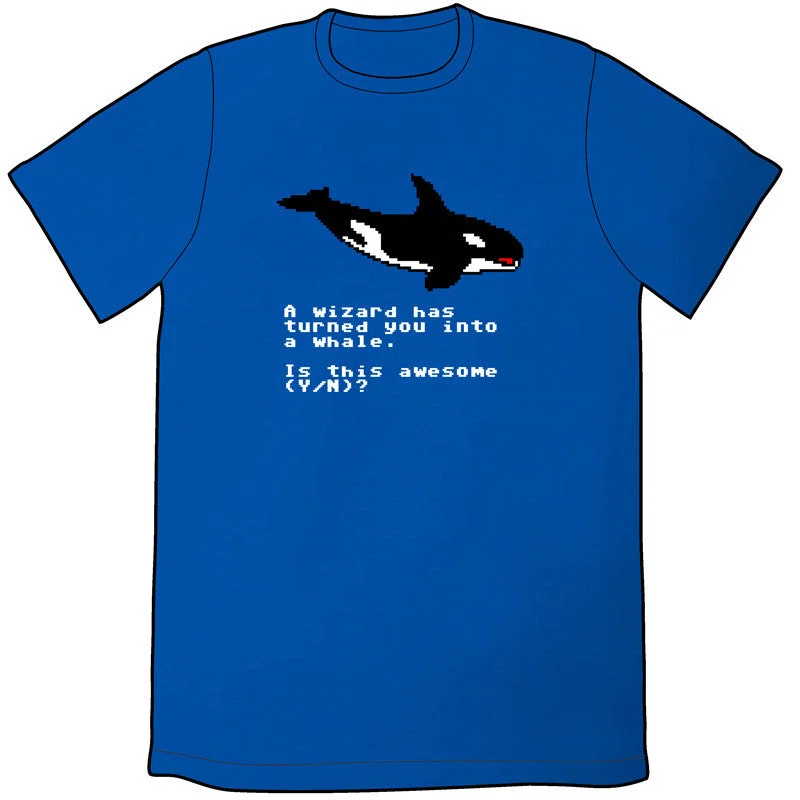 A Wizard Has Turned You Into a Whale Shirt by Ryan North