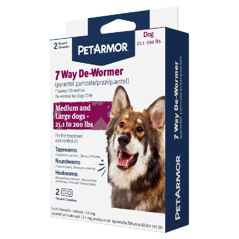 Pet shampoo: a shampoo specifically used to clean pet hair,PetArmor® 7 Way De-Wormer Dog