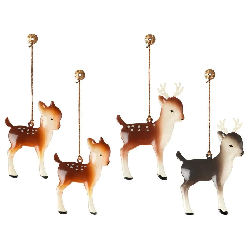 Maileg metal ornament set - reindeer family