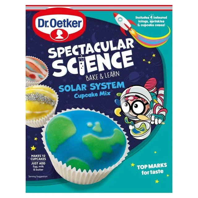 Dr.Oetker Spectacular! Science Create Your Own Solar System Cupcake Mix   360g