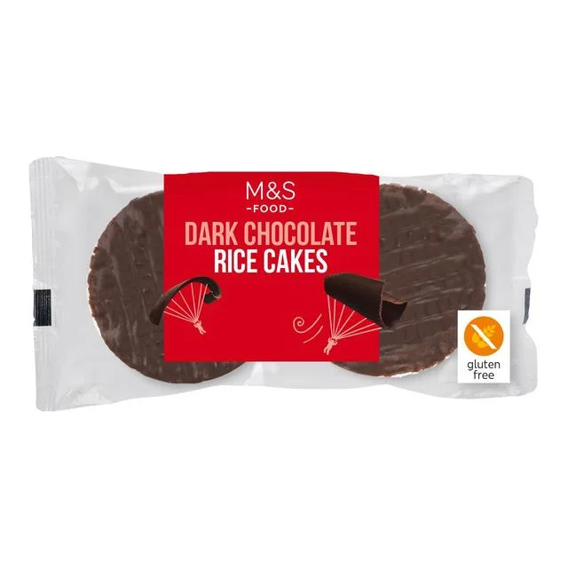 M&S Belgian Dark Chocolate Rice Cakes   102g