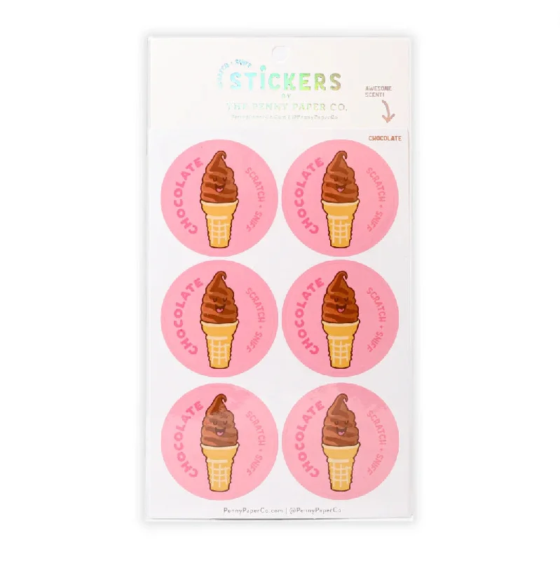 chocolate scented scratch and sniff stickers