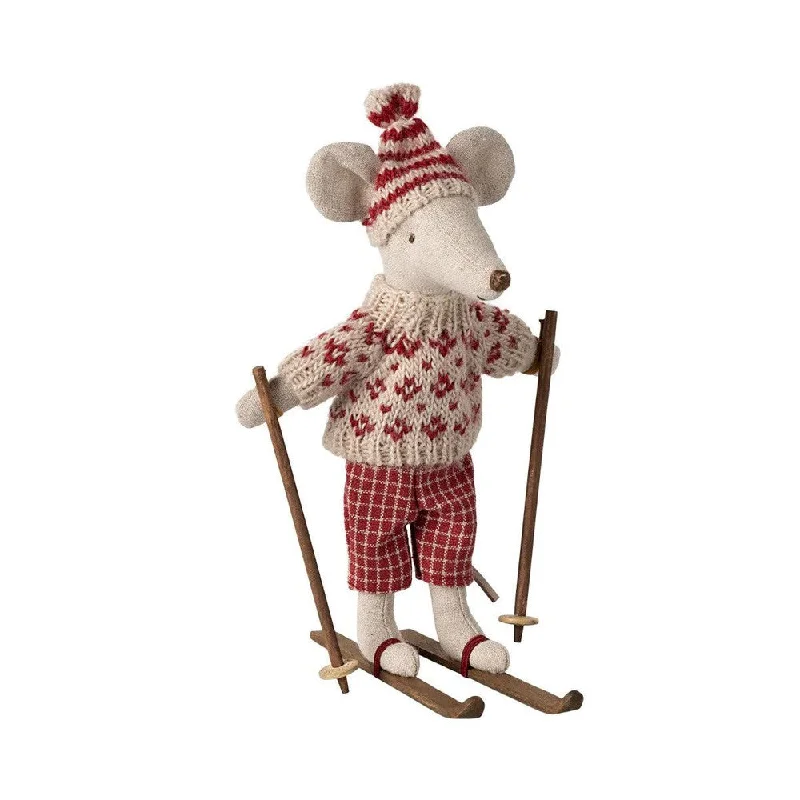 Maileg winter mouse mum with ski set 2024