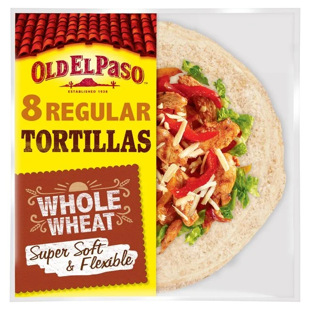 Old El Paso Wholewheat Flour Tortilla Wraps   8 per pack