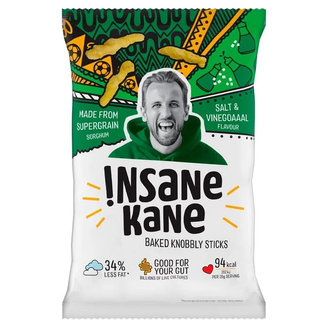 Insane Grain Salt & Vinegar - Baked Knobbly Sticks   80g