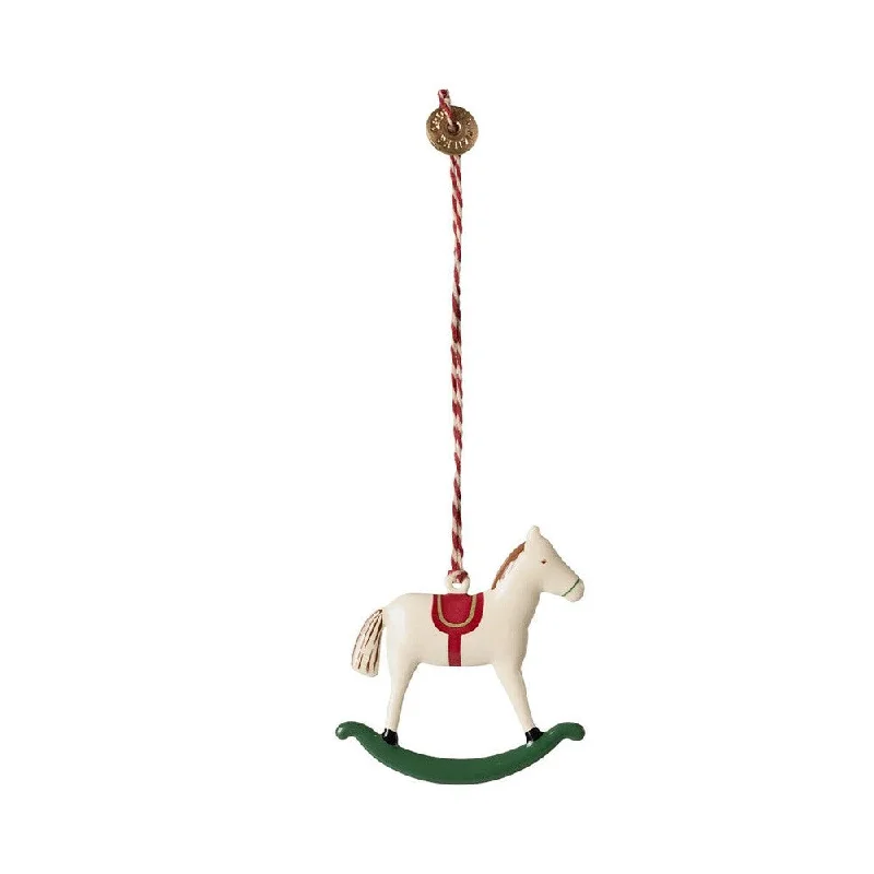 Maileg rocking horse metal ornament