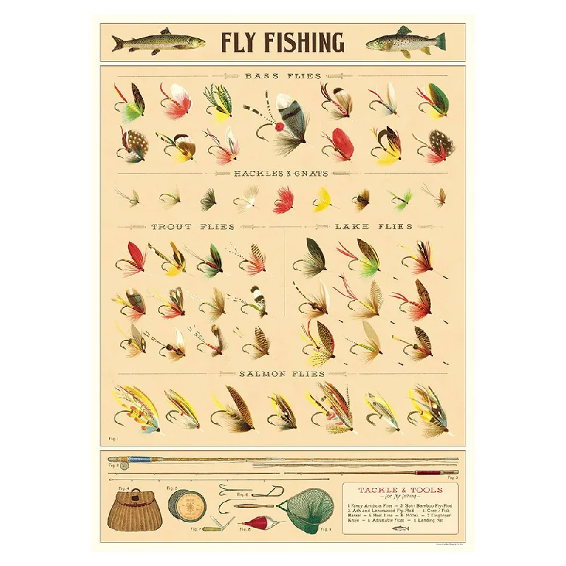 Cavallini Vintage Poster Fly Fishing