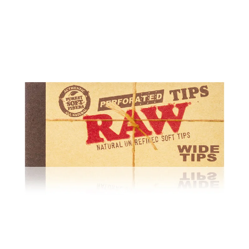 RAW - Wide Perforated Filter Tips Booklet 50ct