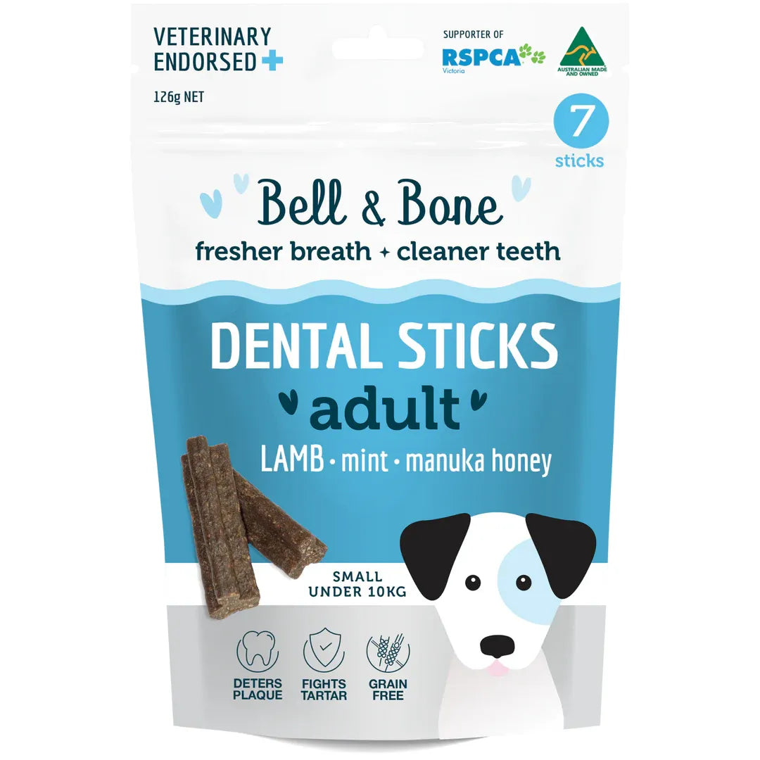 Bell and Bone Dog Dental Sticks - Lamb, Mint and Manuka Honey