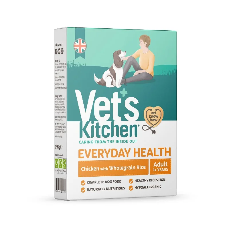 - Dog food improves immunityVet's Kitchen Chicken With Wholegrain Rice Tray 395g