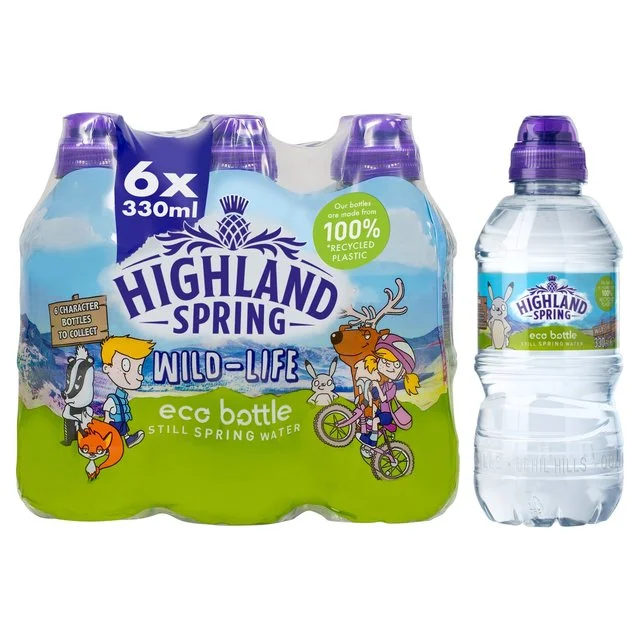 Highland Spring Kids Eco Still Water   6 x 330ml