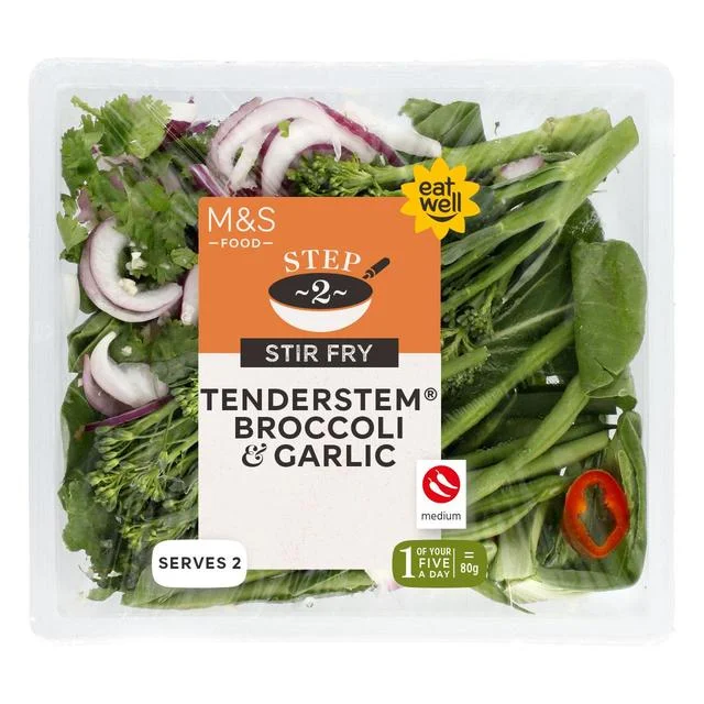 M&S Tenderstem Broccoli & Garlic Stir Fry   220g