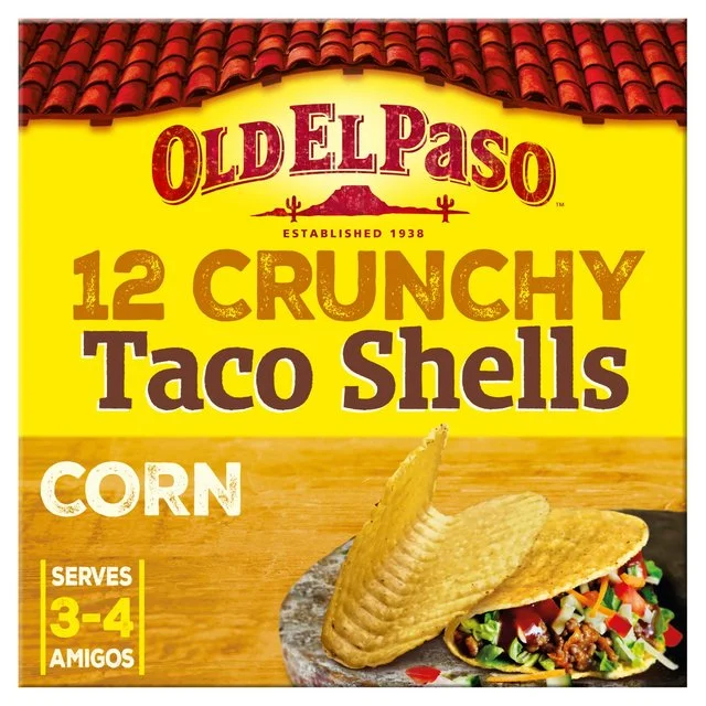 Old El Paso Crunchy Taco Shells   156g