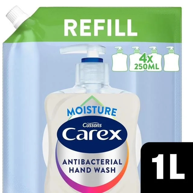 Carex Moisture Antibacterial Handwash Refill   1L