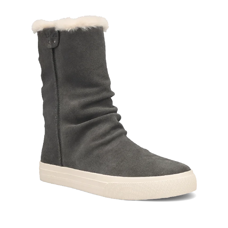 Women's Cozy Chic Boot - Dark Grey Suede