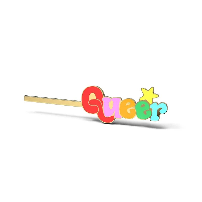 Yellow Owl Hair Pin Queer