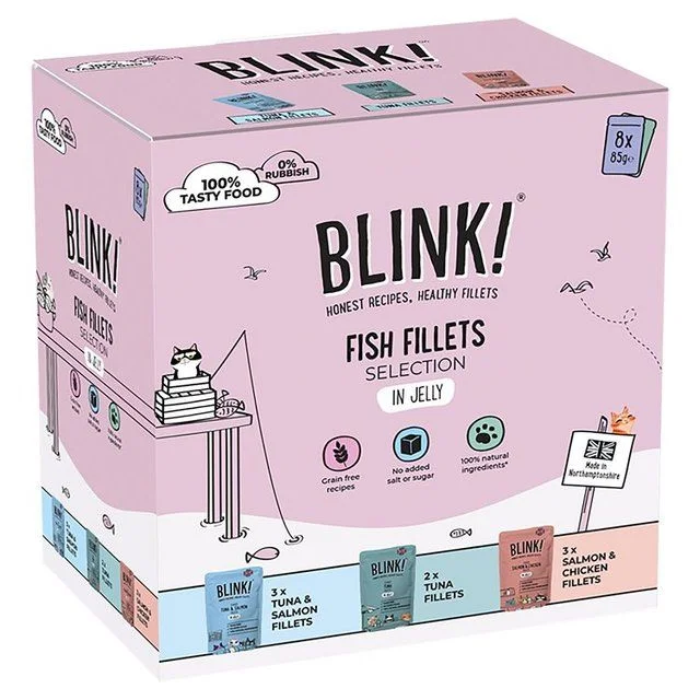    - Senior cat food  Blink Fish Selection Multipack Wet Cat Food   8 x 85g